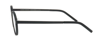 Auf diesem Bild sehen Sie die Korrektionsbrille 6021 von Prodesign Denmark in der Farbe Schwarz.